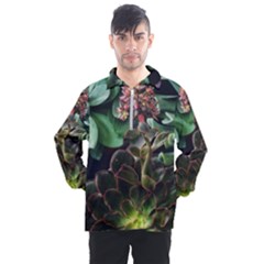 Succulents Men s Half Zip Pullover by okhismakingart