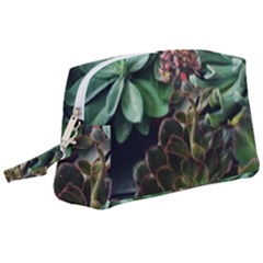 Succulents Wristlet Pouch Bag (large)