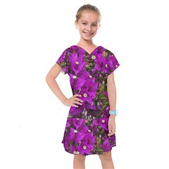 Bougainvillea  Kids  Drop Waist Dress by okhismakingart