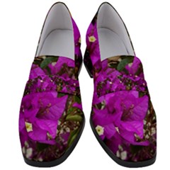 Bougainvillea  Women s Chunky Heel Loafers by okhismakingart