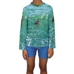 Waterbird  Kids  Long Sleeve Swimwear by okhismakingart