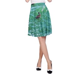 Waterbird  A-line Skirt by okhismakingart