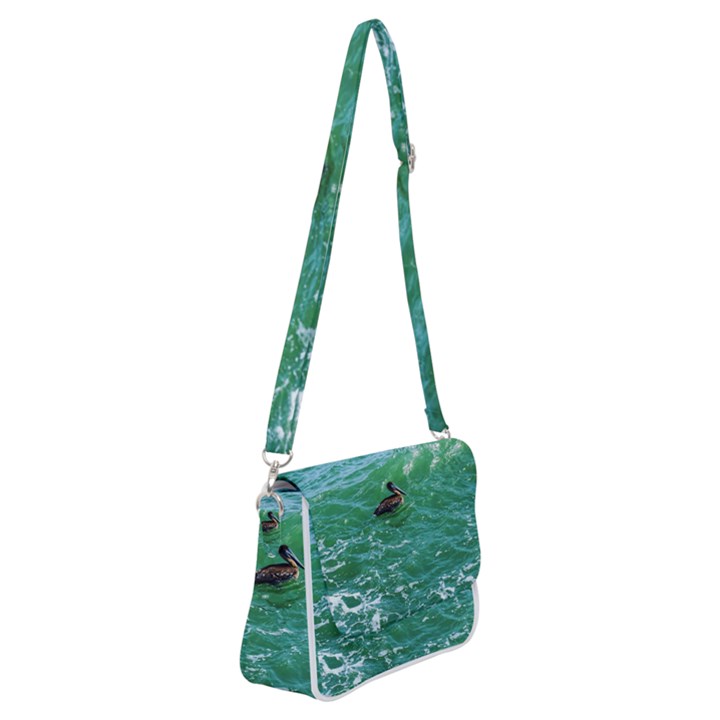 Waterbird  Shoulder Bag with Back Zipper