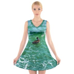 Waterbird  V-neck Sleeveless Dress