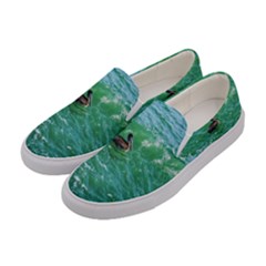 Waterbird  Women s Canvas Slip Ons by okhismakingart