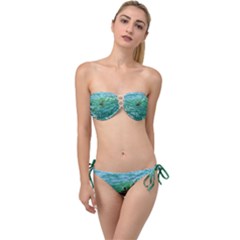 Waterbird  Twist Bandeau Bikini Set by okhismakingart