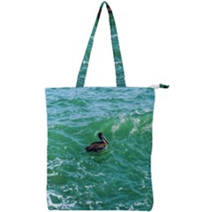 Waterbird  Double Zip Up Tote Bag by okhismakingart