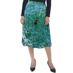 Waterbird  Classic Velour Midi Skirt 