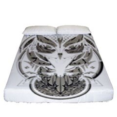 Owl Fitted Sheet (queen Size) by Sudhe