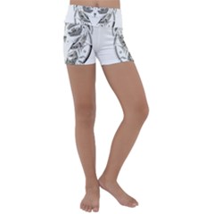 Owl Kids  Lightweight Velour Yoga Shorts by Sudhe