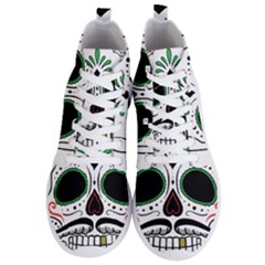 Day Of The Dead Skull Sugar Skull Men s Lightweight High Top Sneakers by Sudhe