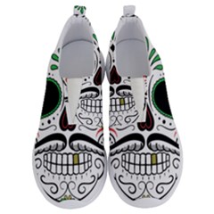 Day Of The Dead Skull Sugar Skull No Lace Lightweight Shoes by Sudhe