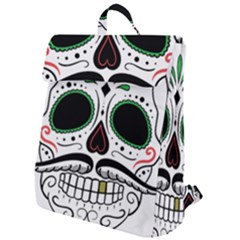 Day Of The Dead Skull Sugar Skull Flap Top Backpack