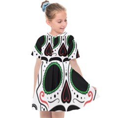 Day Of The Dead Skull Sugar Skull Kids  Sailor Dress by Sudhe