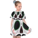 Day Of The Dead Skull Sugar Skull Kids  Sailor Dress View1