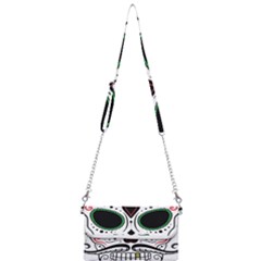 Day Of The Dead Skull Sugar Skull Mini Crossbody Handbag by Sudhe