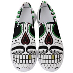 Day Of The Dead Skull Sugar Skull Men s Slip On Sneakers by Sudhe