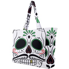 Day Of The Dead Skull Sugar Skull Simple Shoulder Bag by Sudhe