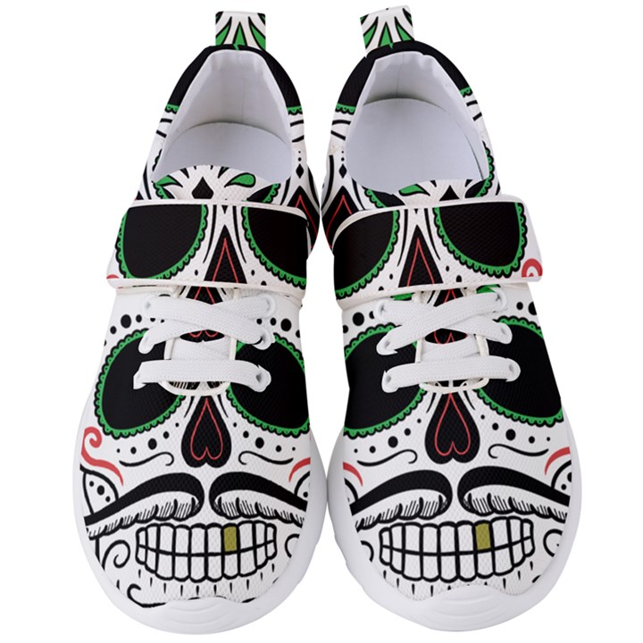 Day Of The Dead Skull Sugar Skull Women s Velcro Strap Shoes