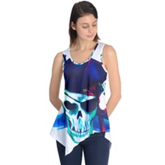 Skull Pirates Symbol Skeleton Sleeveless Tunic by Sudhe