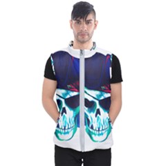 Skull Pirates Symbol Skeleton Men s Puffer Vest by Sudhe