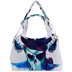 Skull Pirates Symbol Skeleton Double Compartment Shoulder Bag by Sudhe