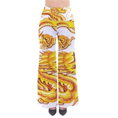 Chinese Dragon Golden So Vintage Palazzo Pants