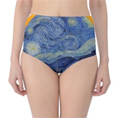 The Starry Night Starry Night Over The Rhne Pain Classic High-waist Bikini Bottoms by Sudhe