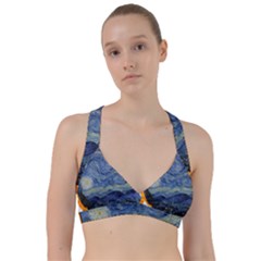 The Starry Night Starry Night Over The Rhne Pain Sweetheart Sports Bra