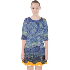 The Starry Night Starry Night Over The Rhne Pain Pocket Dress