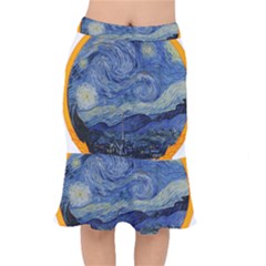 The Starry Night Starry Night Over The Rhne Pain Mermaid Skirt by Sudhe