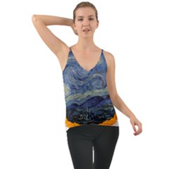 The Starry Night Starry Night Over The Rhne Pain Chiffon Cami by Sudhe