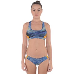 The Starry Night Starry Night Over The Rhne Pain Cross Back Hipster Bikini Set by Sudhe