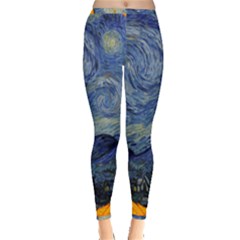 The Starry Night Starry Night Over The Rhne Pain Inside Out Leggings by Sudhe