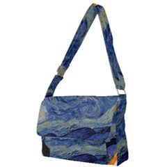 The Starry Night Starry Night Over The Rhne Pain Full Print Messenger Bag by Sudhe