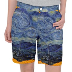 The Starry Night Starry Night Over The Rhne Pain Pocket Shorts by Sudhe