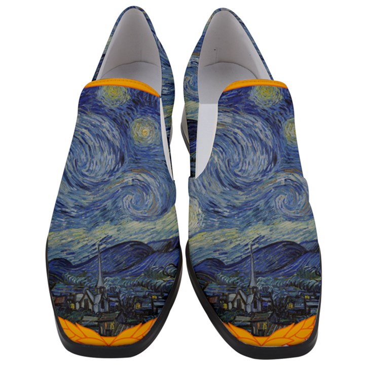 The Starry Night Starry Night Over The Rhne Pain Slip On Heel Loafers