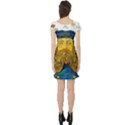 Vincent Van Gogh Cartoon Beard Illustration Bearde Short Sleeve Skater Dress View2