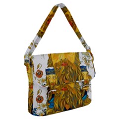 Vincent Van Gogh Cartoon Beard Illustration Bearde Buckle Messenger Bag