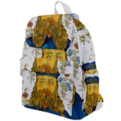 Vincent Van Gogh Cartoon Beard Illustration Bearde Top Flap Backpack