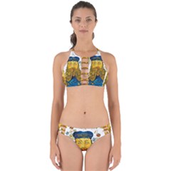 Vincent Van Gogh Cartoon Beard Illustration Bearde Perfectly Cut Out Bikini Set by Sudhe