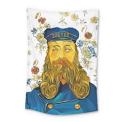 Vincent Van Gogh Cartoon Beard Illustration Bearde Small Tapestry by Sudhe