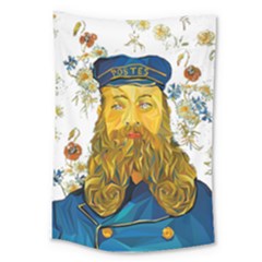 Vincent Van Gogh Cartoon Beard Illustration Bearde Large Tapestry by Sudhe