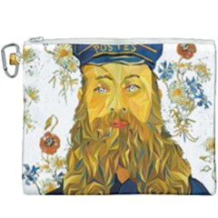 Vincent Van Gogh Cartoon Beard Illustration Bearde Canvas Cosmetic Bag (xxxl) by Sudhe