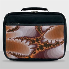 Fractal Pattern Shades Of Brown Lunch Bag by Pakrebo