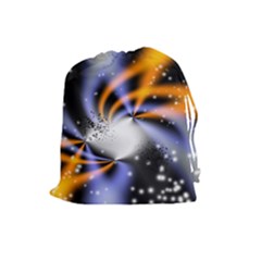 Supernova Space Star Drawstring Pouch (large) by Pakrebo