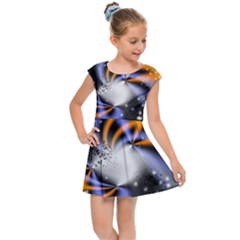 Supernova Space Star Kids  Cap Sleeve Dress by Pakrebo