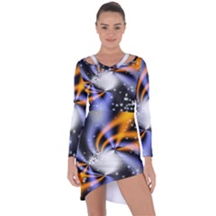 Supernova Space Star Asymmetric Cut-out Shift Dress