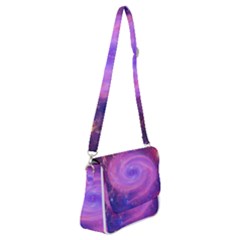 Spiral Strudel Galaxy Eddy Fractal Shoulder Bag With Back Zipper by Pakrebo