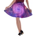 Spiral Strudel Galaxy Eddy Fractal A-line Skater Skirt View2